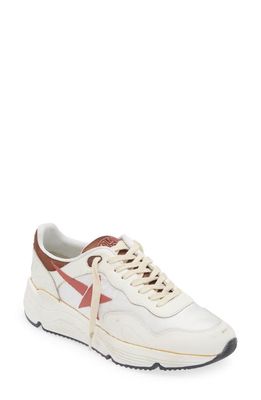 Golden Goose Running Sole Sneaker in White/Red