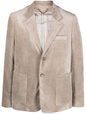 Golden Goose single-breasted corduroy jacket - Neutrals