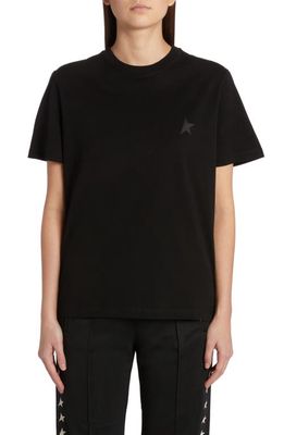 Golden Goose Small Star Cotton T-Shirt in Black