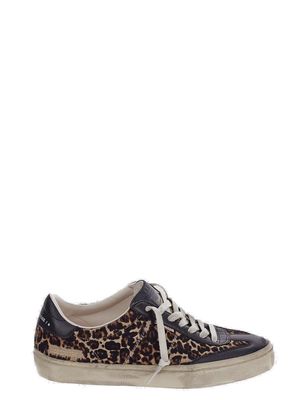 Golden Goose Soul Star Leopard Printed Sneakers