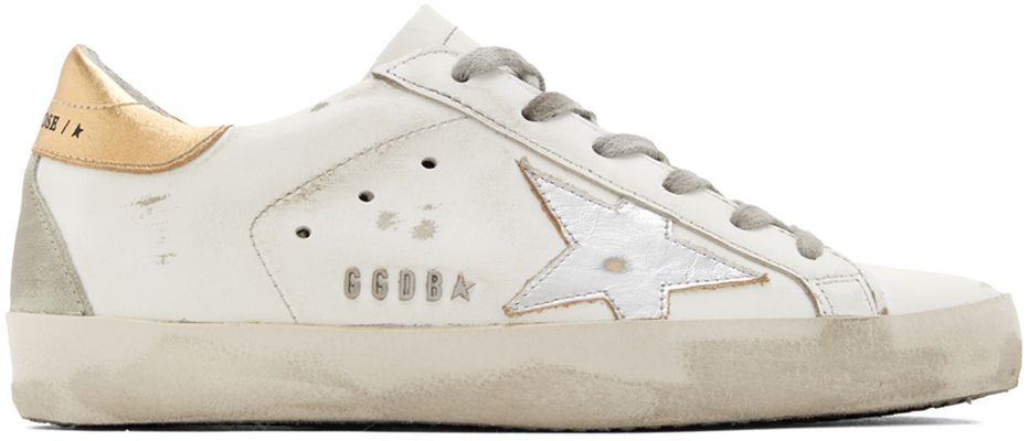 Golden Goose SSENSE Exclusive White Superstar Sneakers