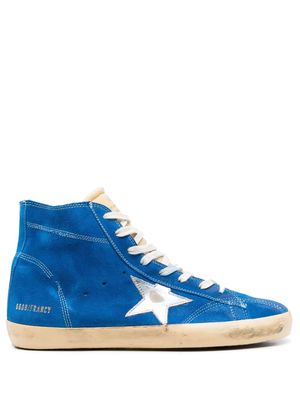 Golden Goose star-patch high-top sneakers - Blue
