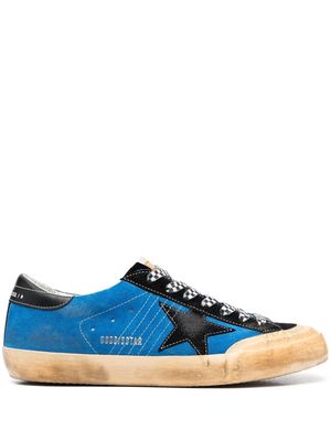Golden Goose star-patch round-toe sneakers - Blue