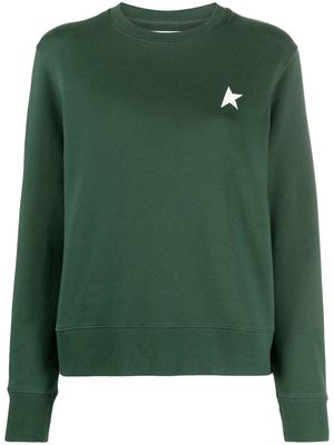 Golden Goose star-print cotton sweatshirt - Green