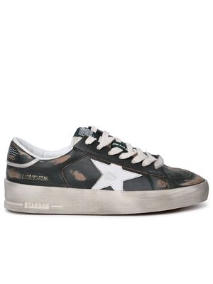 Golden Goose Stardan Distressed Lace-up Sneakers