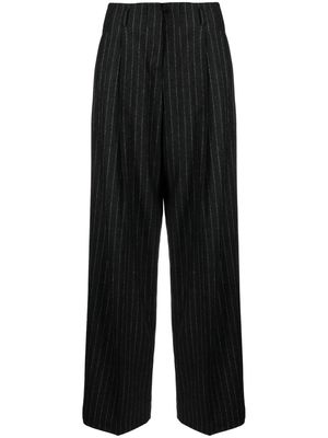 Golden Goose straight-leg pinstripe virgin wool trousers - Grey