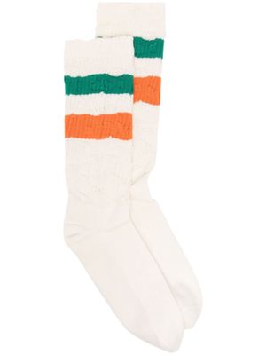 Golden Goose stripe-embellished mid-calf socks - Neutrals