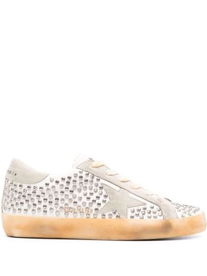 Golden Goose Super Star crystal-embellished sneakers - Neutrals