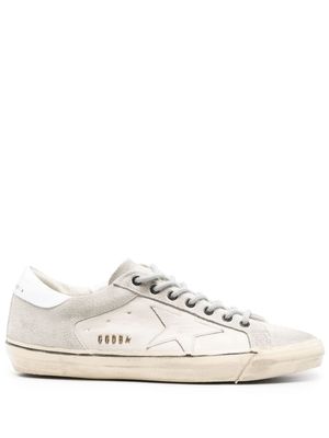 Golden Goose Super-Star distressed leather sneakers - Grey