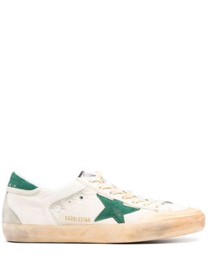 Golden Goose Super-Star distressed panelled sneakers - Neutrals