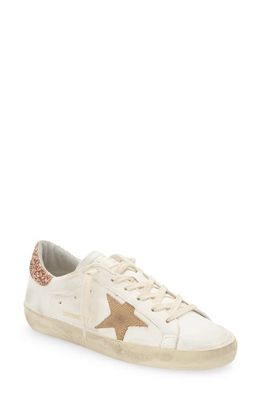 Golden Goose Super-Star Low Top Sneaker in White/Cream/Blush