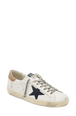 Golden Goose Super-Star Low Top Sneaker in White/Navy/Taupe 11657