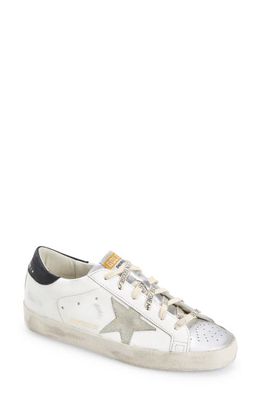 Golden Goose Super-Star Low Top Sneaker in White/Taupe