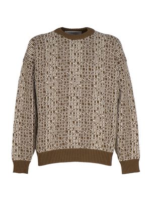 Golden Goose Sweater With Lettering-jacquard Motif