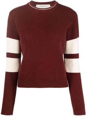 Golden Goose two-tone knitted jumper - Red