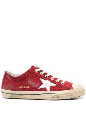 Golden Goose V-Star 2 distressed sneakers - Red