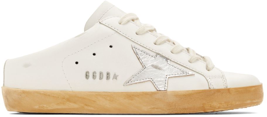 Golden Goose White Super-Star Sabot Sneakers