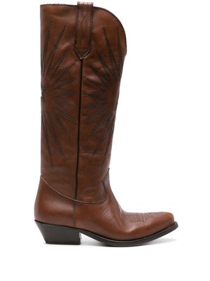 Golden Goose Wish Star leather boots - Brown