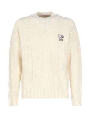 Golden Goose Wool Sweater With Embroidery