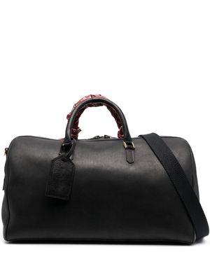Golden Goose zip-up leather duffle bag - Black