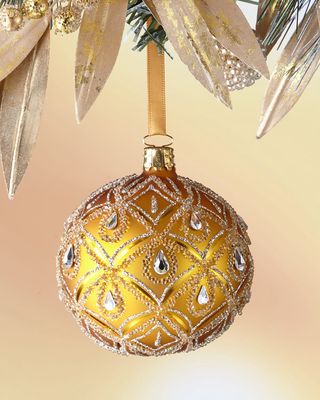 Golden Holiday Ornament