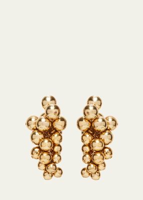 Golden Holiday Statement Earrings