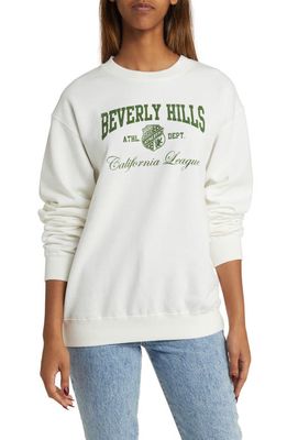 GOLDEN HOUR Beverly Hills Graphic Sweatshirt in White