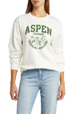 GOLDEN HOUR Colorado Graphic Sweatshirt in Washed Marshmallow