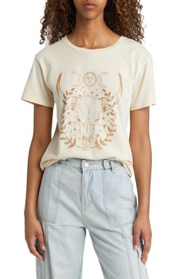 GOLDEN HOUR Cotton Graphic T-Shirt in Washed Sand Dollar