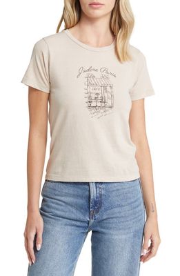 GOLDEN HOUR J'adore Paris Graphic T-Shirt in Washed Mushroom