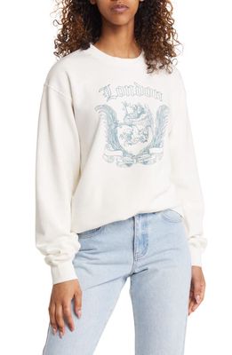 GOLDEN HOUR London Graphic Sweatshirt in Washed Marshmallow