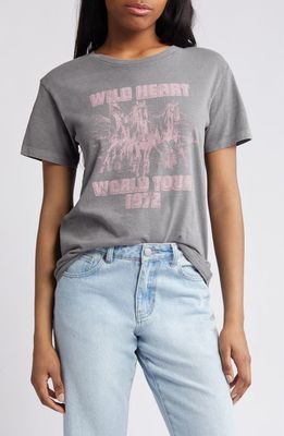 GOLDEN HOUR Wild Heart World Tour Cotton Graphic T-Shirt in Pink/Charcoal Grey