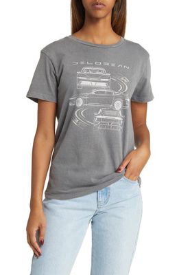 GOLDEN HOUR x DeLorean Cotton Graphic T-Shirt in Black