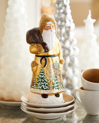 Golden Robe Santa Christmas Accent
