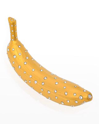 Golden Swarovski Banana Bellus Decor