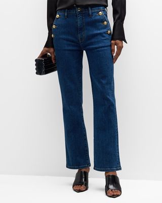 Goldie High Rise Cropped Flare Jeans
