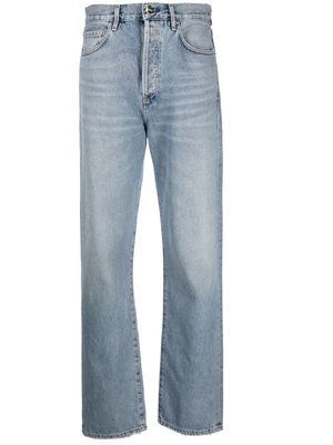 GOLDSIGN Lowell high-rise straight-leg jeans - Blue
