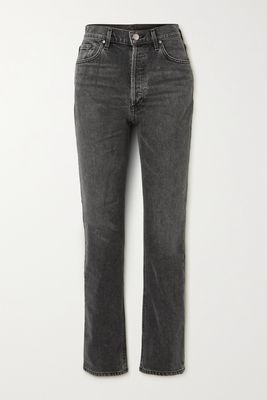 GOLDSIGN - Morgan High-rise Straight-leg Jeans - Gray
