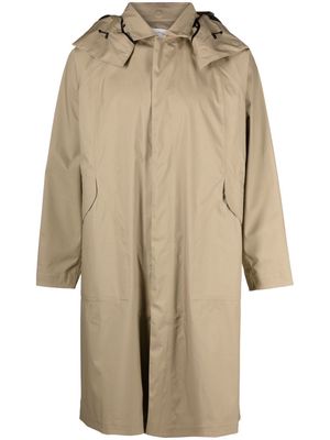 Goldwin 0 hooded parka coat - Neutrals
