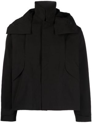 Goldwin 0 water-repellent detachable-hood jacket - Black