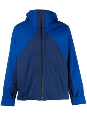 Goldwin panelled-design hooded jacket - Blue