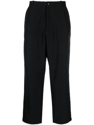 Goldwin pintuck-detail straight-leg trousers - Black