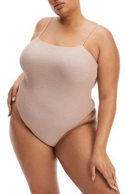 Good American '90s One-Piece Swimsuit in Lilac001