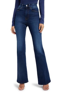 Good American Always Fits Good Classic High Waist Bootcut Jeans in Indigo446