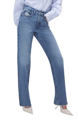 Good American Good '90s Ripped Relaxed Jeans in Indigo633