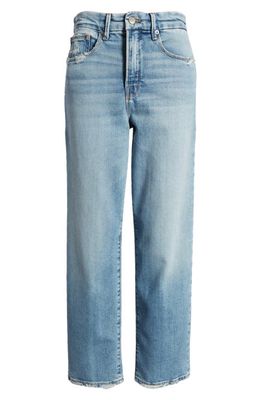 Good American Good Boy Distressed High Waist Crop Jeans in Indigo352