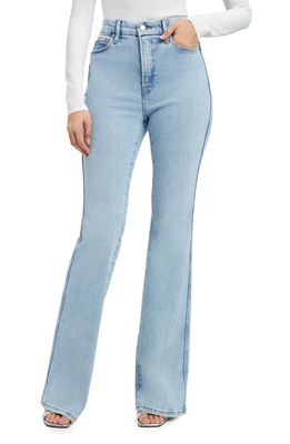 Good American Good Curve High Waist Bootcut Jeans in Indigo436
