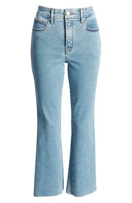 Good American Good Legs Crop Bootcut Jeans in Blue