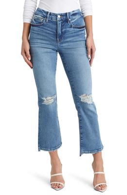 Good American Good Legs Crop Mini Bootcut Jeans in Indigo521