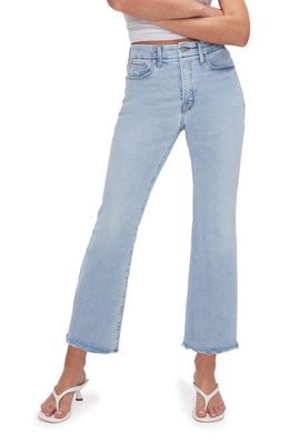 Good American Good Legs Crop Mini Bootcut Jeans in Indigo715